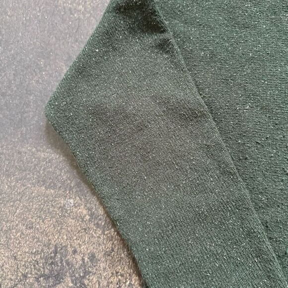 J. Jill Women’s Green Sweater Size Large Cotton Blend Essential Style Speckled - Picture 4 of 12